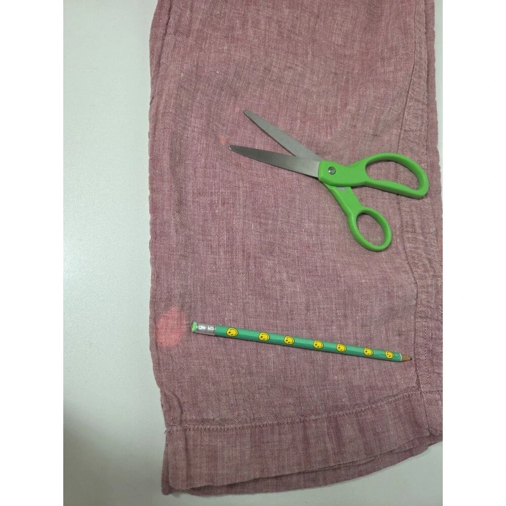 Athleta CABO Linen Wide Leg Pants in Dusty Vintage Rose sz 4 Viral Travel Vaca * - Picture 12 of 13